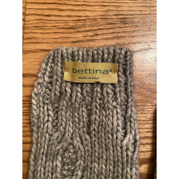 Anthropologie Knit Fingerless Gloves Gray - Picture 2 of 2